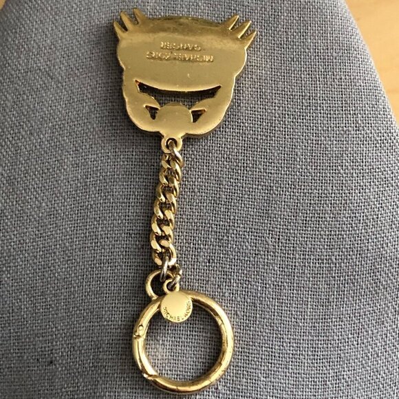 Michael Kors Zodiac Cancer Rhinestone Gold Tone Fashion Keychain Fob - Picture 5 of 7